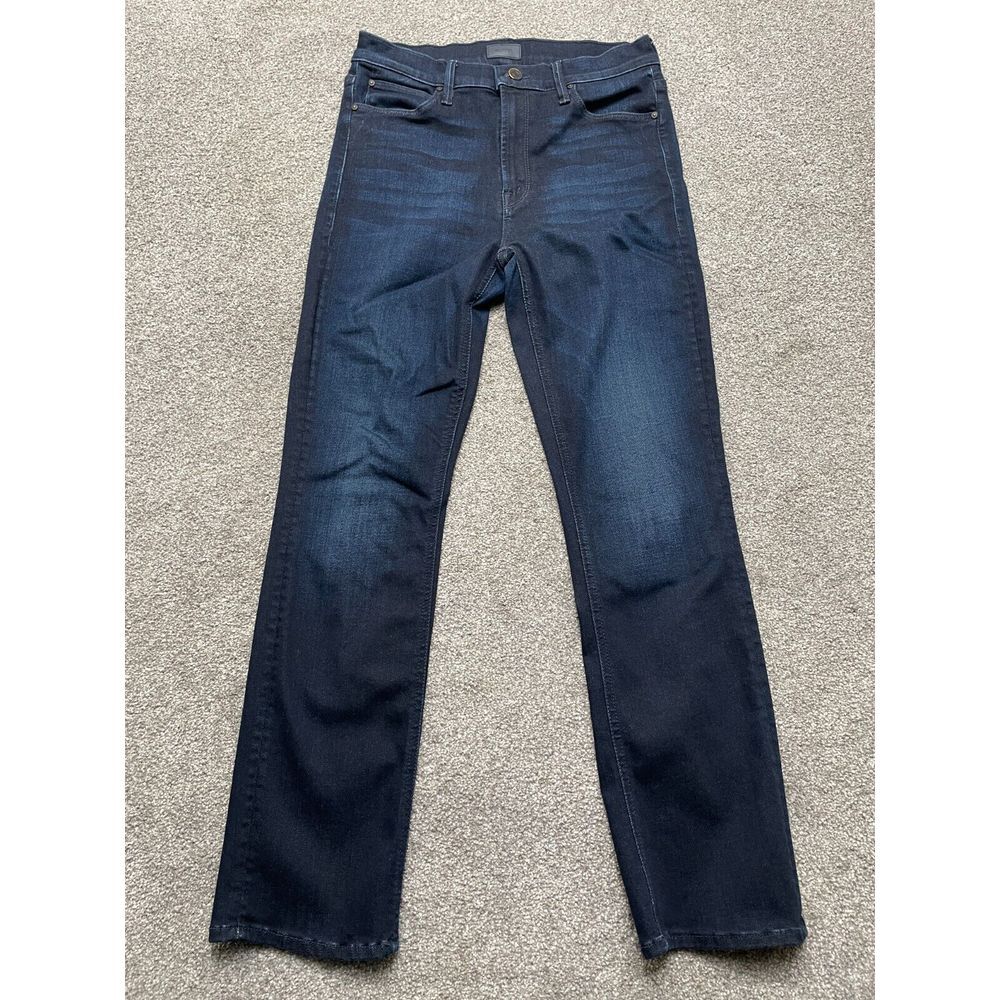 Mother Jeans Adult 29 Blue Dark Wash Dazzler Ankle Mid Rise Stretch Ladies